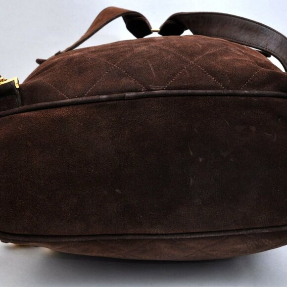 CHANEL Suede Matelasse Chain Backpack CC - Picture 7 of 9